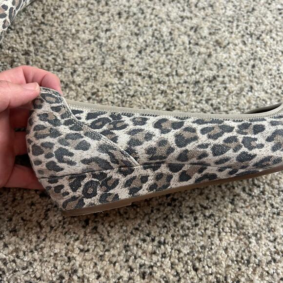 Gabor Animal Print Ballet Wedge Shoe Size 11W Comfort Leopard Workwear Casual - Picture 4 of 7